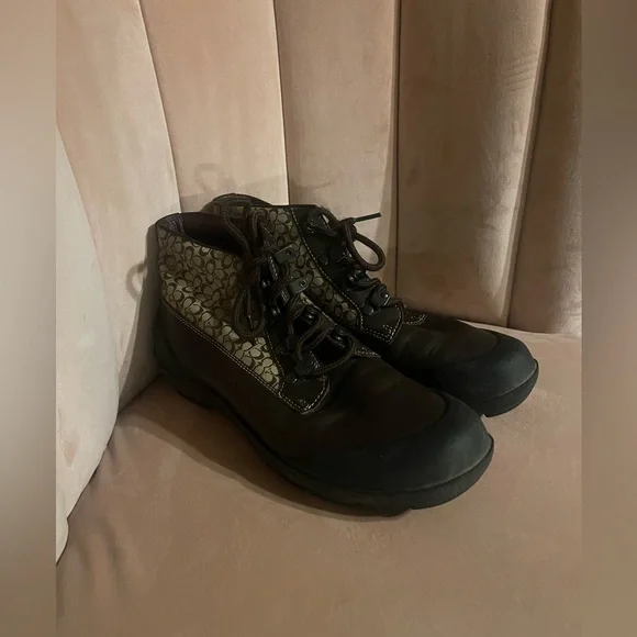 Coach Brown and Black Chukka Boots - Picture 6 of 10